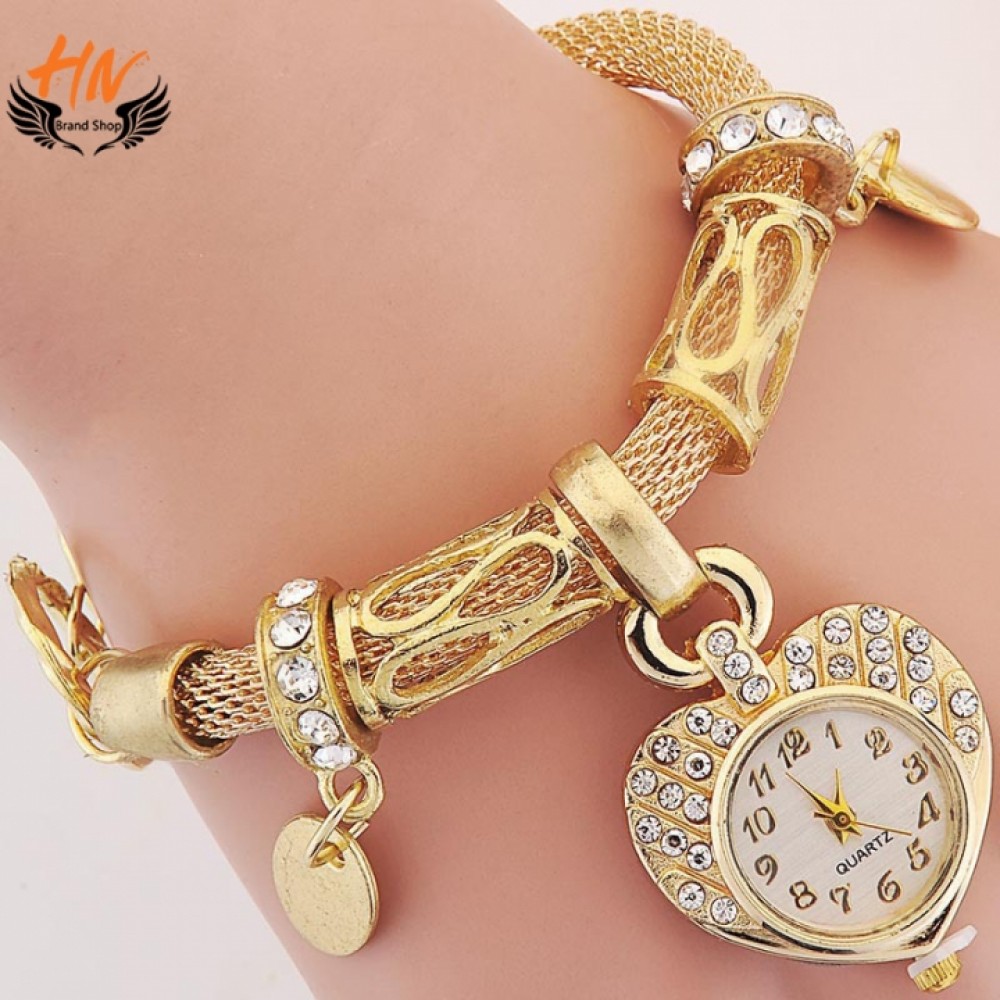 first copy ladies gold bracelet watch  fashion fiver