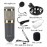 2018 Condenser Microphone Kit Studio Suspension Boom Scissor Arm Sound Card BM800 Siliver 5V-48V one size