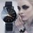Men Women Wrist Watch Fashion Casual PU Leather Strap Round Dial Couples Quartz Sport Wristwatches black-for wowan