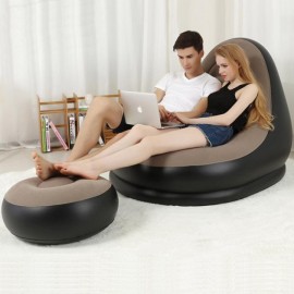 New Deluxe Lounger Pod Inflatable Sun Sofa Camping..
