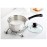 Stainless Steel Butter Warmer Covered Straining Saucepan Nonstick Handy Pot as picture 16cm