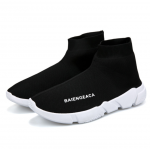 Stretch socks shoes for both men and women pair well with high tops and thick soles black 41