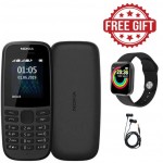 Nokia 105 (2019) -1.77",Dual SIM ,,Black,,free Smart Watch&earphones